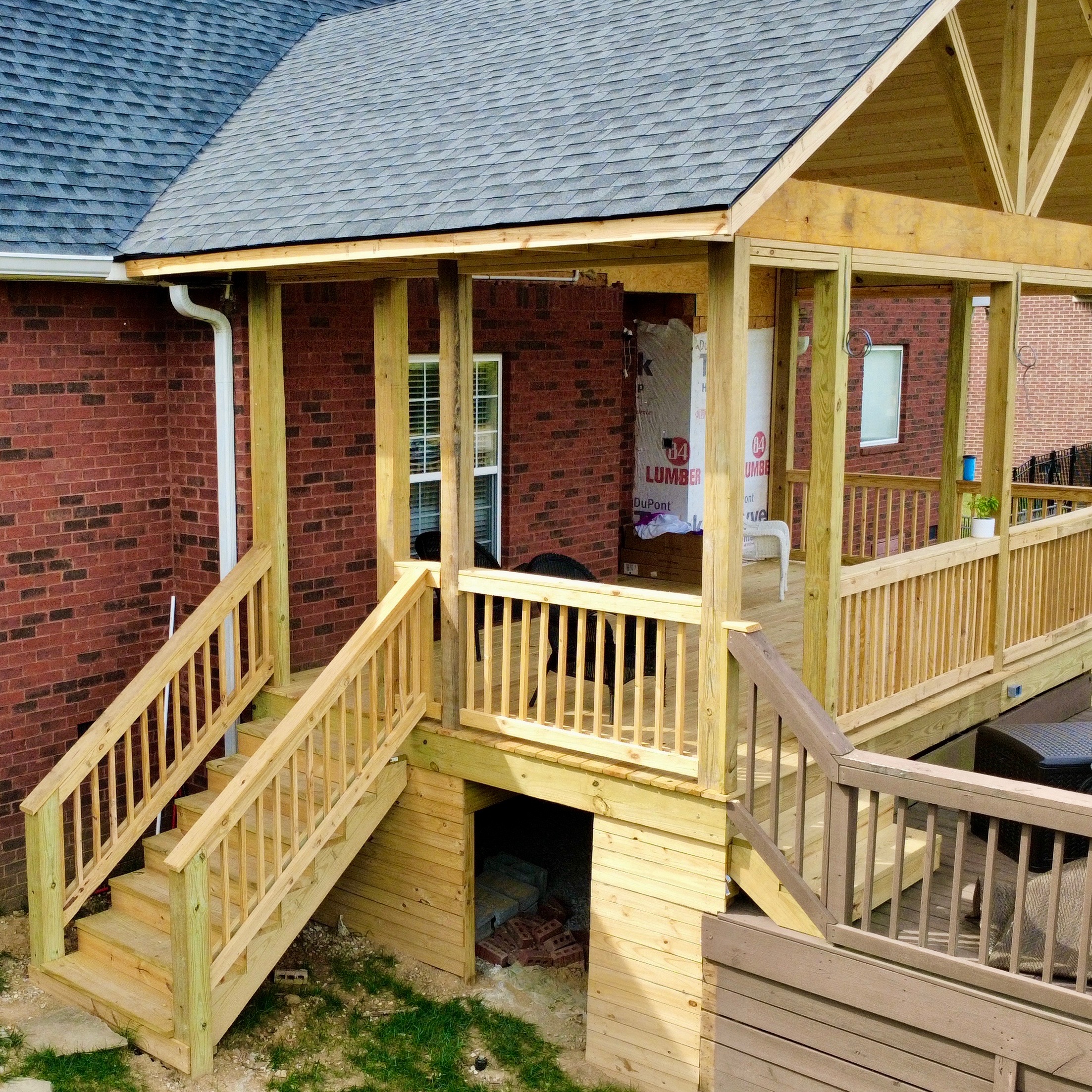 Covered deck and outdoor living project